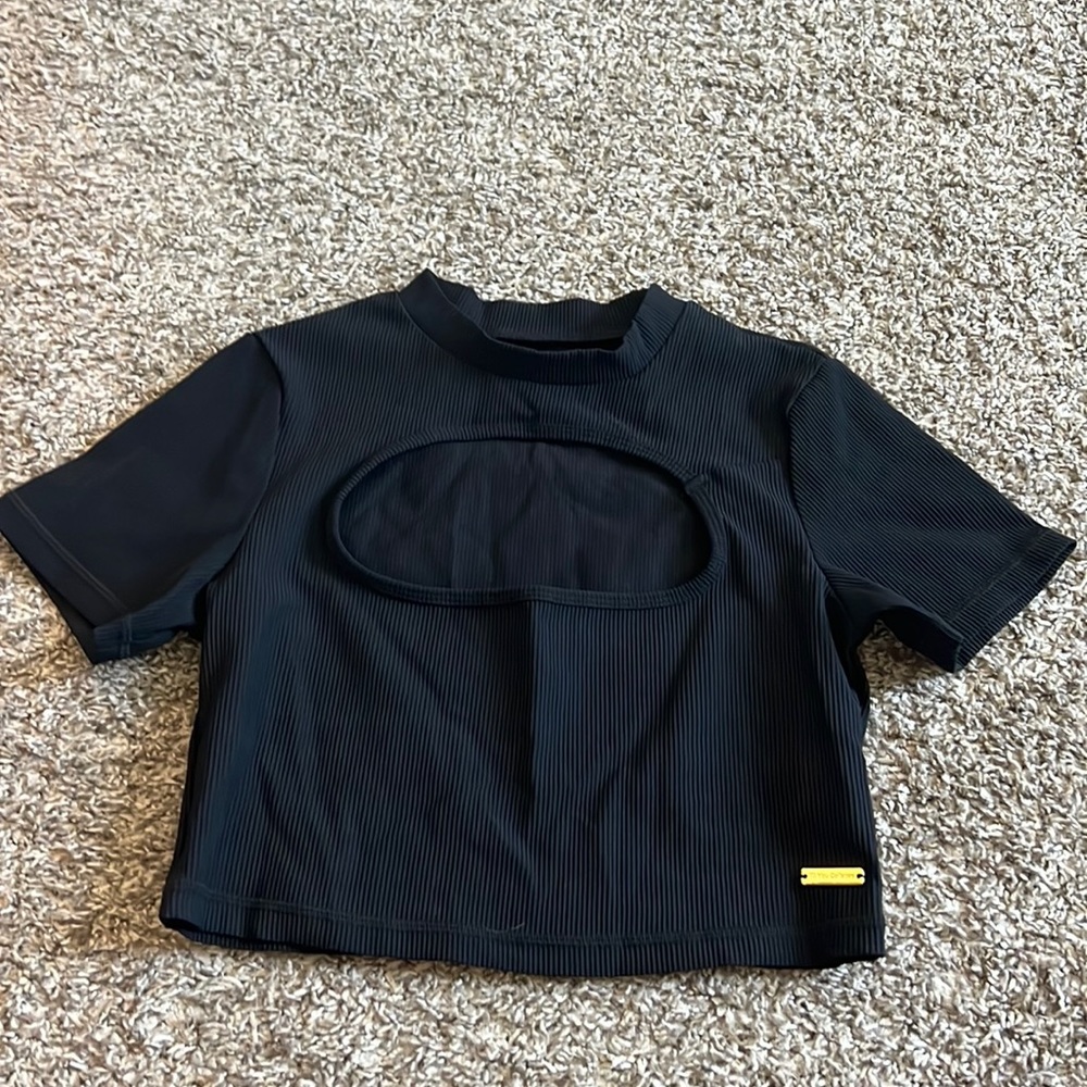 Til You Collapse Keyhole Crop Top